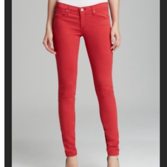 Ag Adriano Goldschmied Denim - NWT Adriano Goldschmied The Absolute Legging Skinny Jeans Size 24 Coral